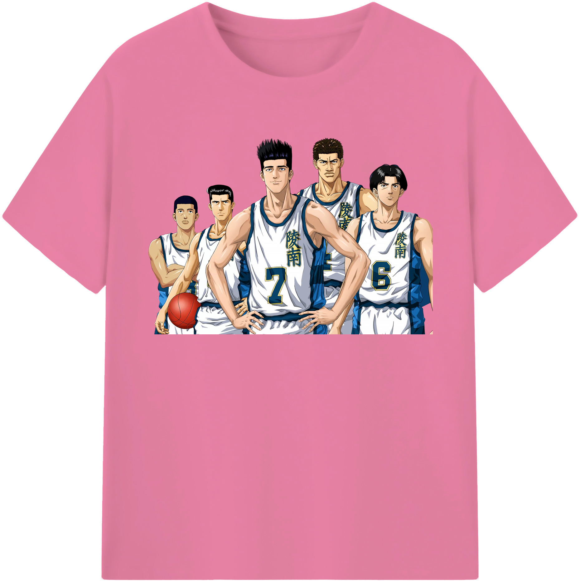 SLAM DUNK／スラムダンク 綿100％半袖Tシャツ（フロントプリント）